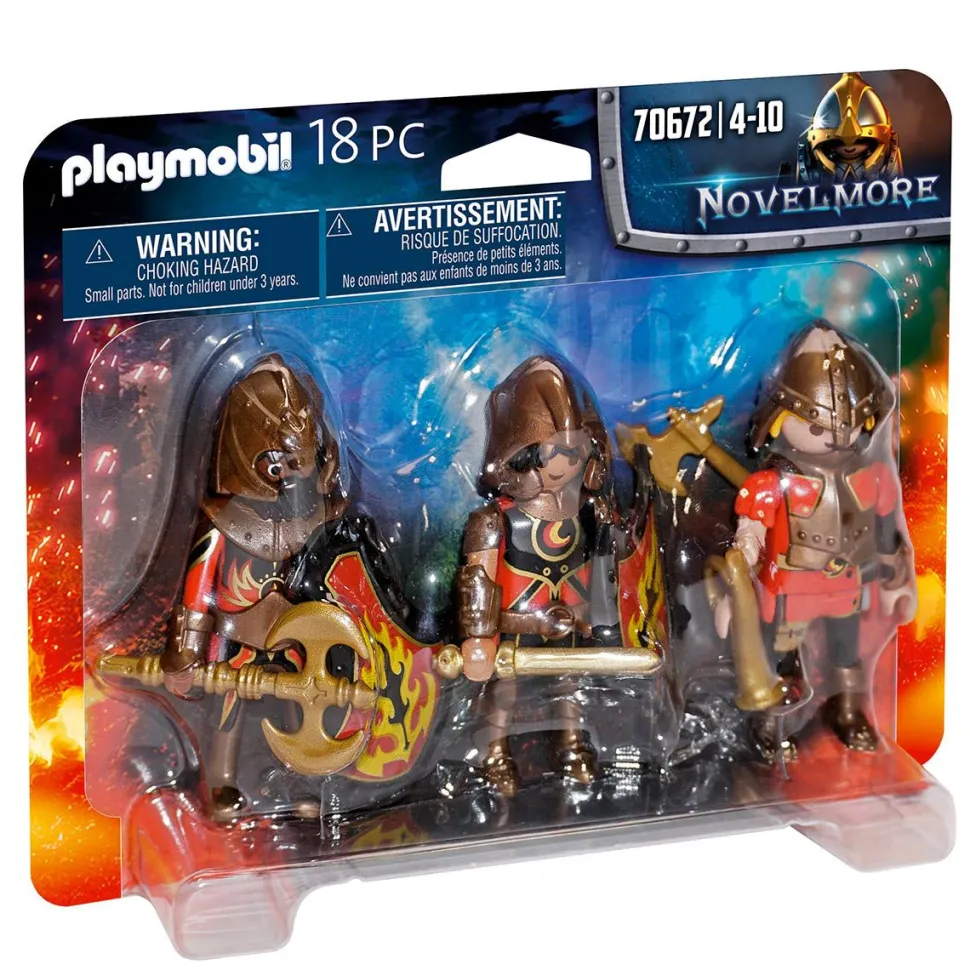 3 combattants Burnham Raiders Playmobil Novelmore 70672