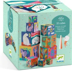 10 Cubes animaux sauvages
