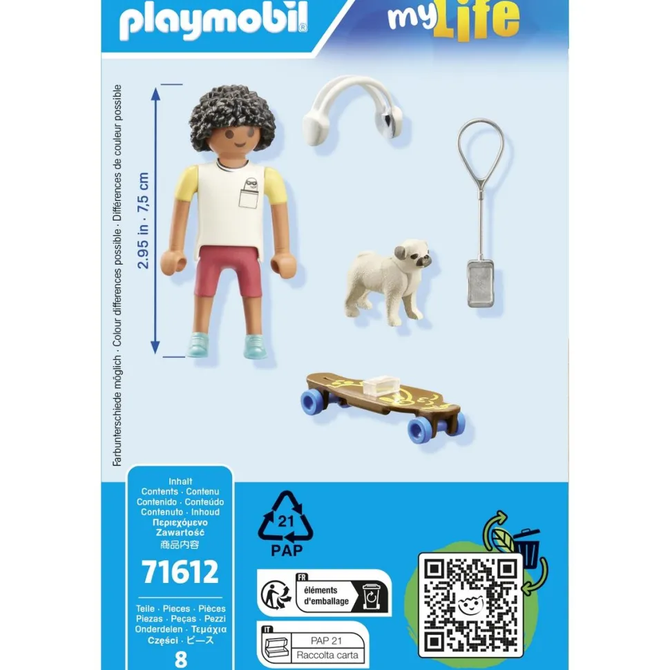 Adolescent avec chien Playmobil My Life 71612