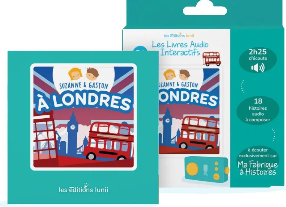 Album Lunii - livre audio Suzanne et Gaston à Londres