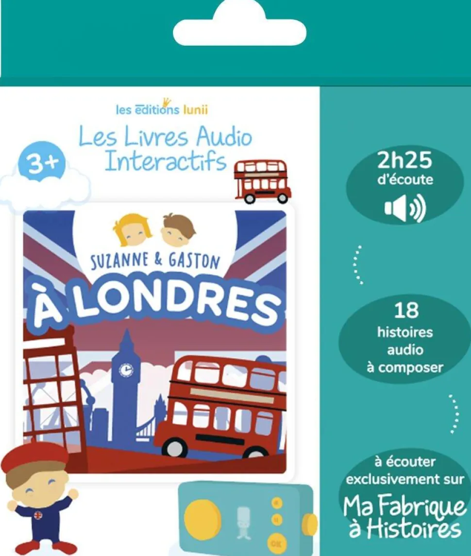 Album Lunii - livre audio Suzanne et Gaston à Londres