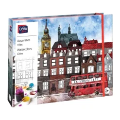 Aquarelle jolies villes