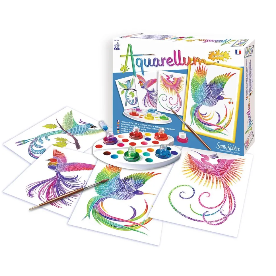 Aquarellum junior : oiseau du paradis
