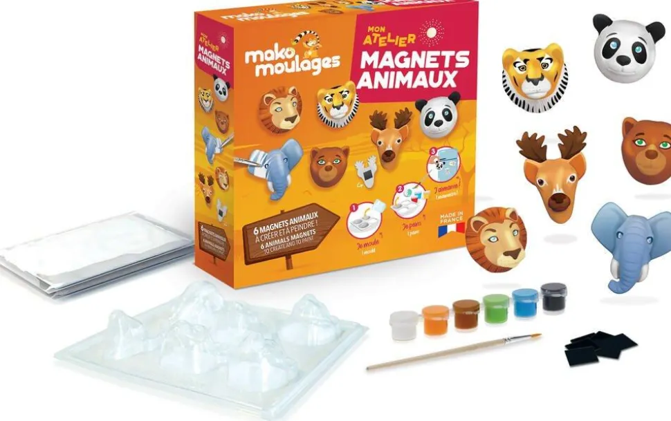 Atelier De Moulages Mako Avec Magnets Animaux