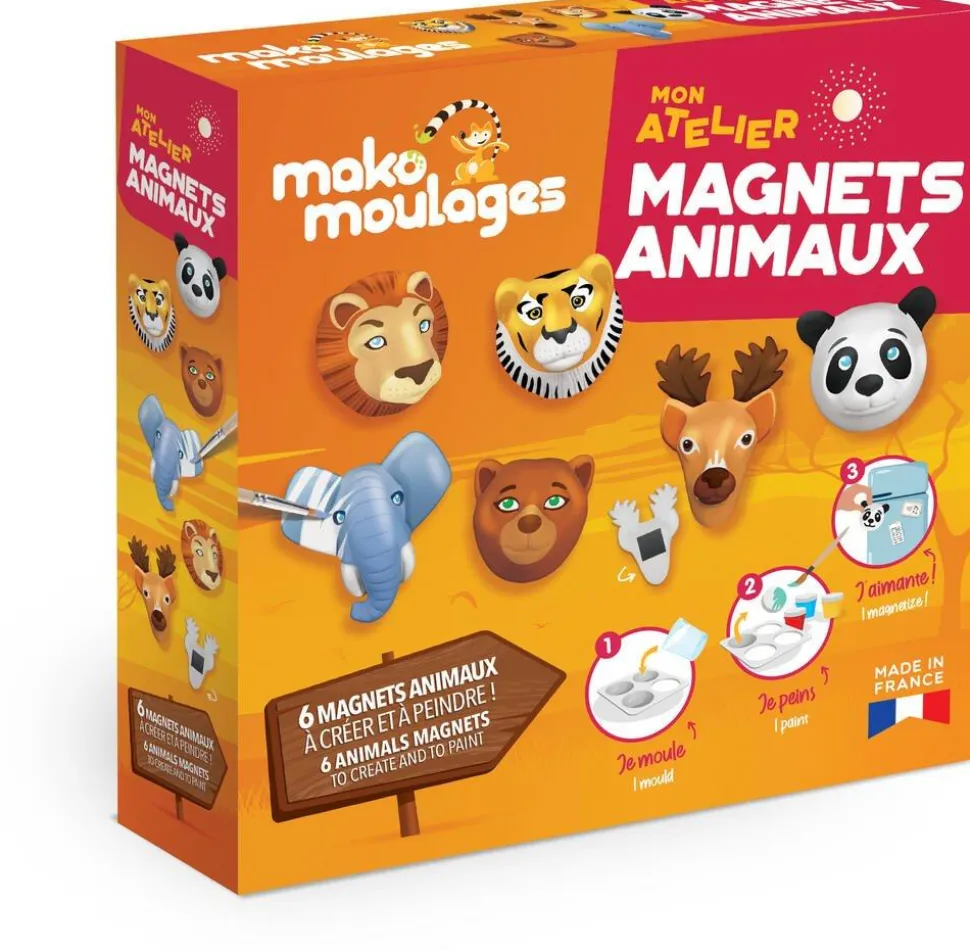 Atelier De Moulages Mako Avec Magnets Animaux