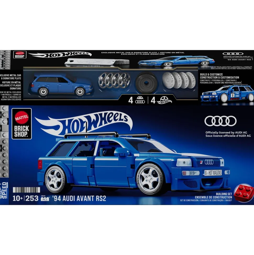 Audi 94 vant RS2 à construire Hot Wheels - Mattel Brick Shop