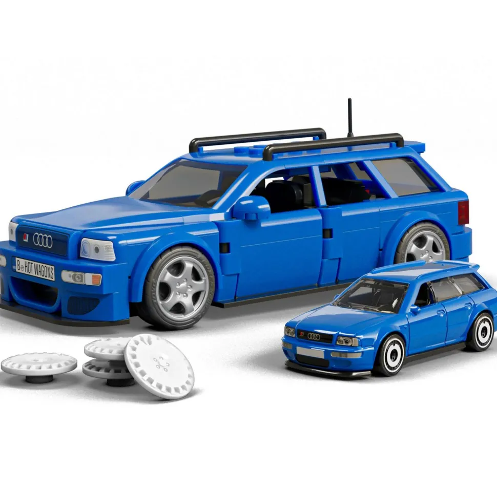 Audi 94 vant RS2 à construire Hot Wheels - Mattel Brick Shop