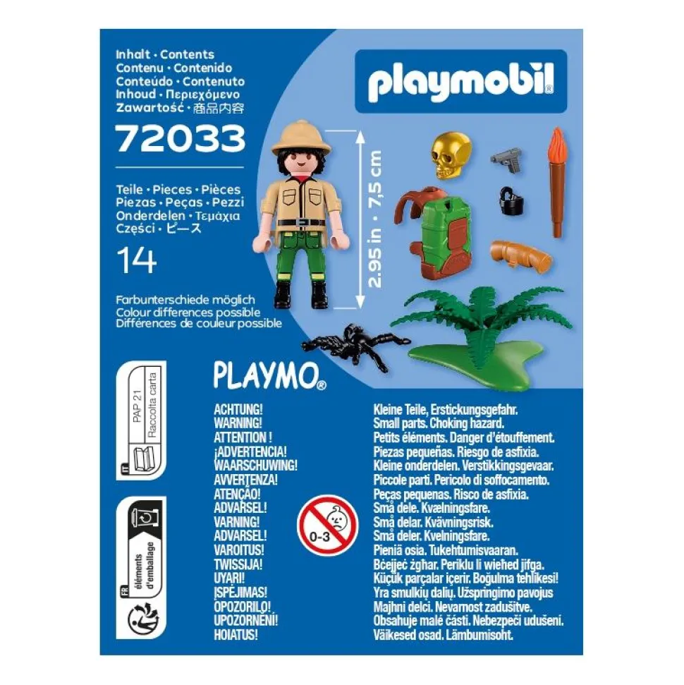 Aventurier & araignée Playmobil Spécial Plus 72033