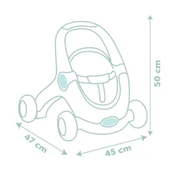 Baby Walker 3 en 1 et poupon Little Smoby