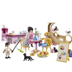 Bar à chats avec 6 chats et personnages Playmobil My Life 71744