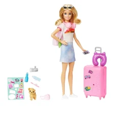 Barbie - Coffret poupée Malibu en Voyage