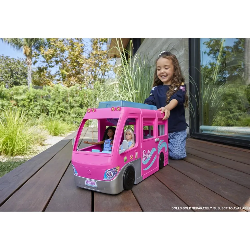 Barbie - Mega Camping Car Transformable