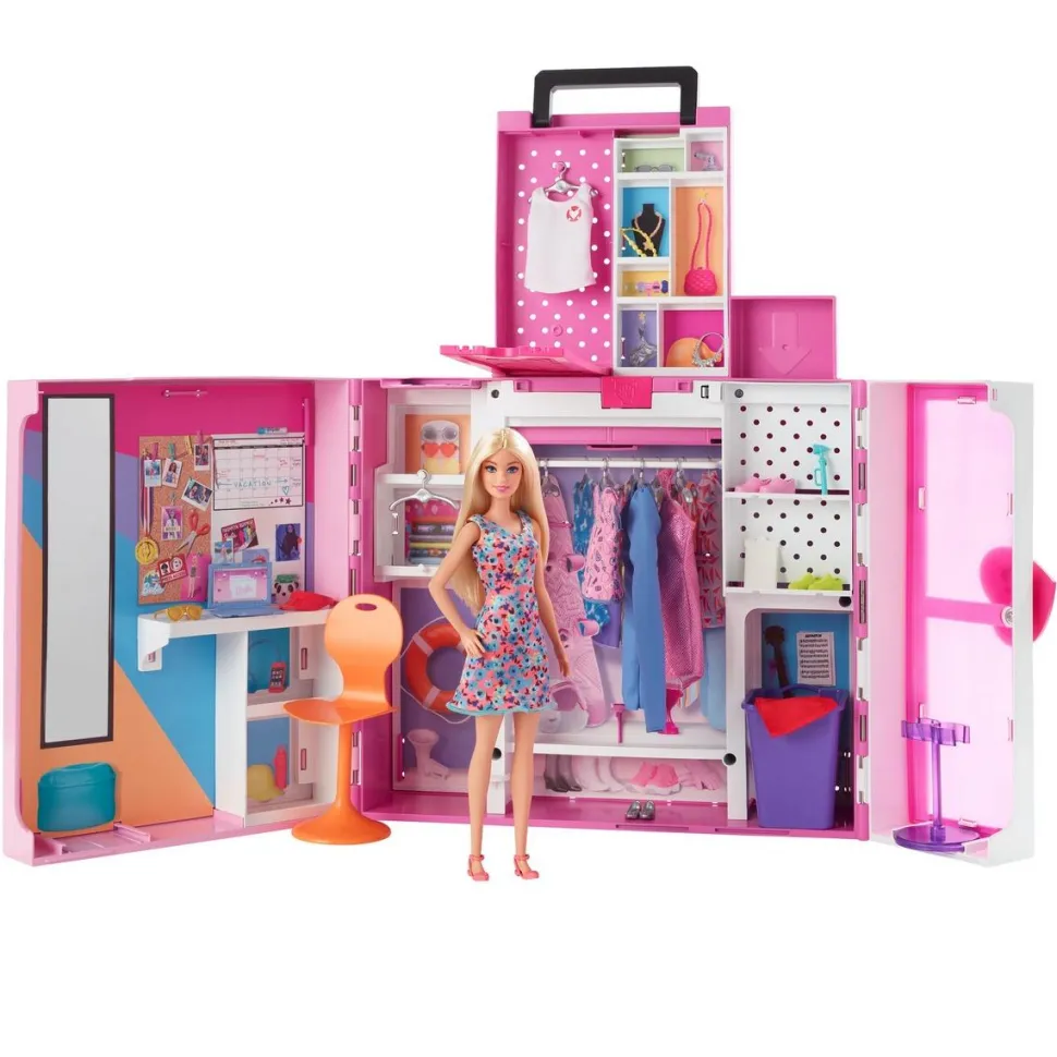 Barbie : Poupée et coffret dressing deluxe