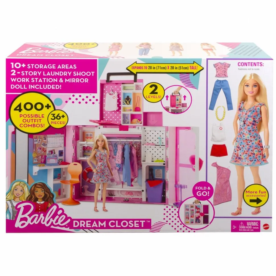 Barbie : Poupée et coffret dressing deluxe