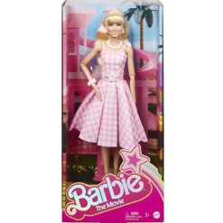 Barbie le film : Poupée Barbie en robe vichy rose