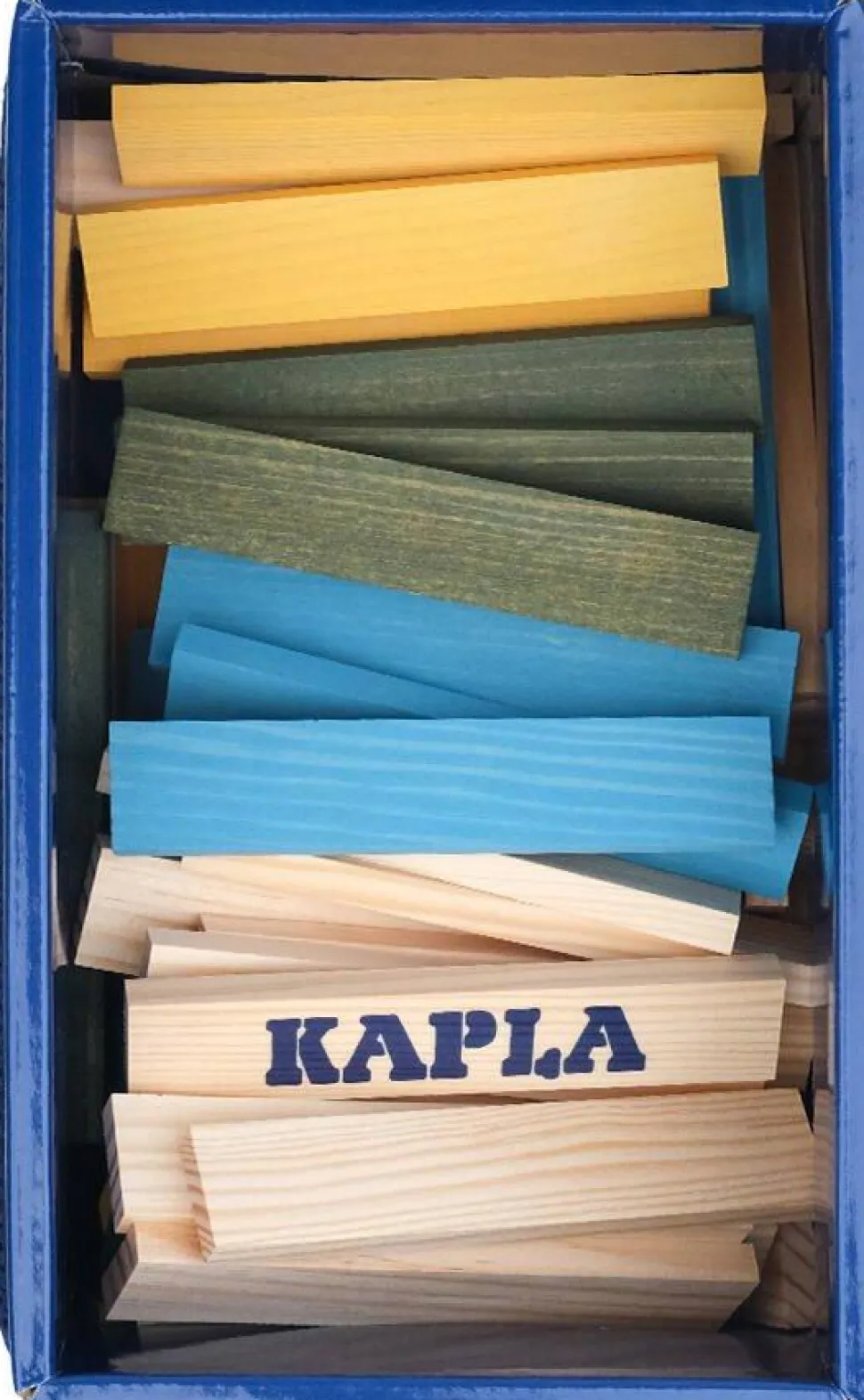 Baril Kapla 120 pièces nature et couleurs jaune vert bleu
