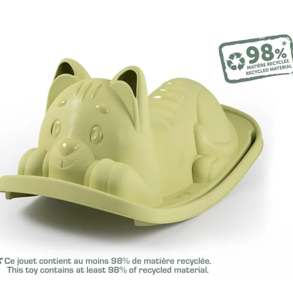 Bascule chat vert Smoby life