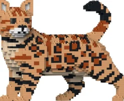 Bengal 4 En 1 Brun Bloc de Construction Jekca