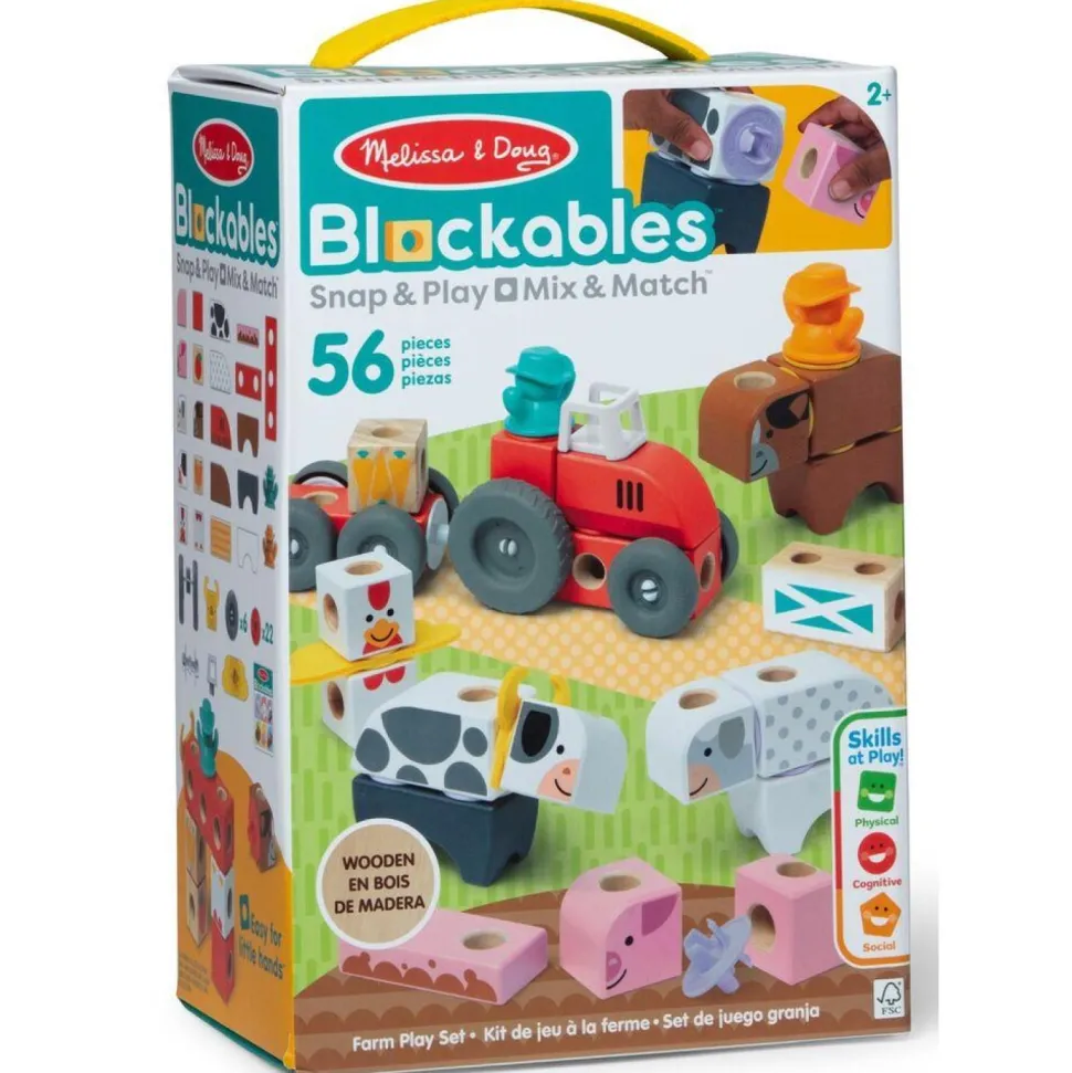 Blockables 56 pièces La Ferme Melissa & Doug