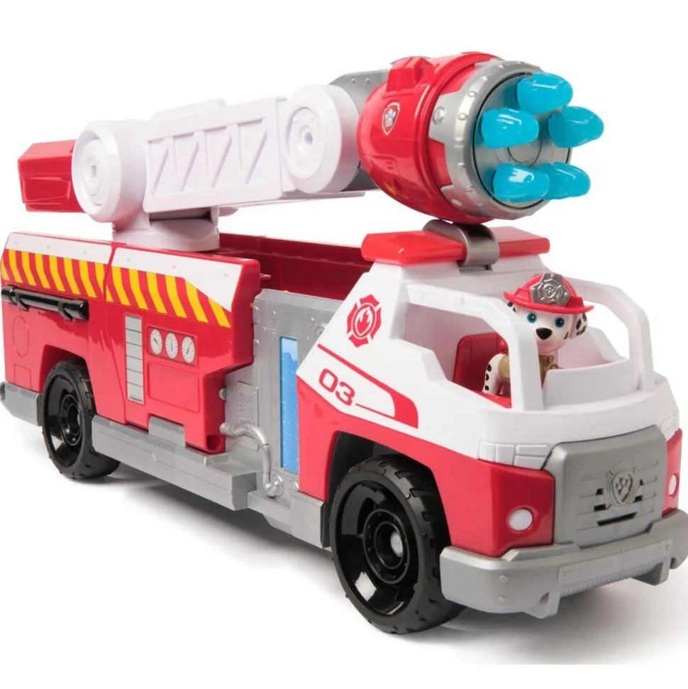Camion de pompier deluxe et figurine Marcus - Fire Rescue La Pat Patrouille