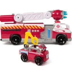 Camion de pompier deluxe et figurine Marcus - Fire Rescue La Pat Patrouille