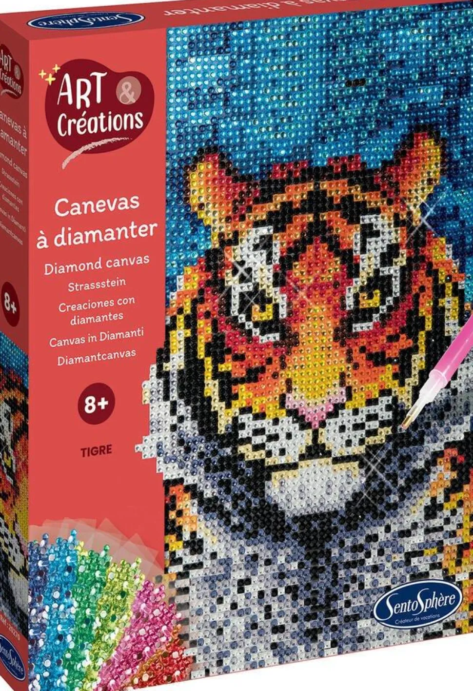 Caneva à diamanter tigre - Art et Créations