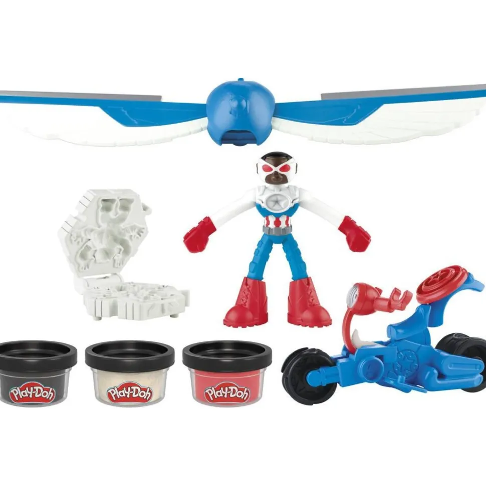Captain america Moto tranchante Play-Doh Marvel