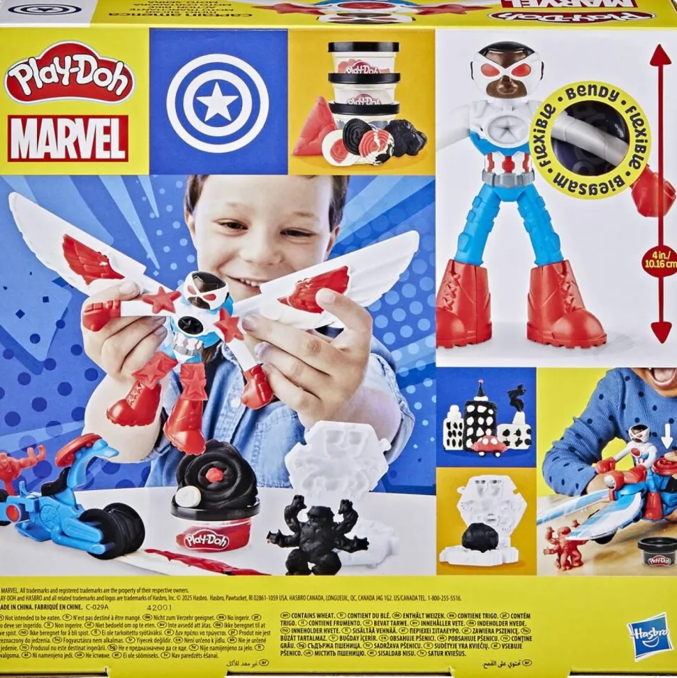 Captain america Moto tranchante Play-Doh Marvel