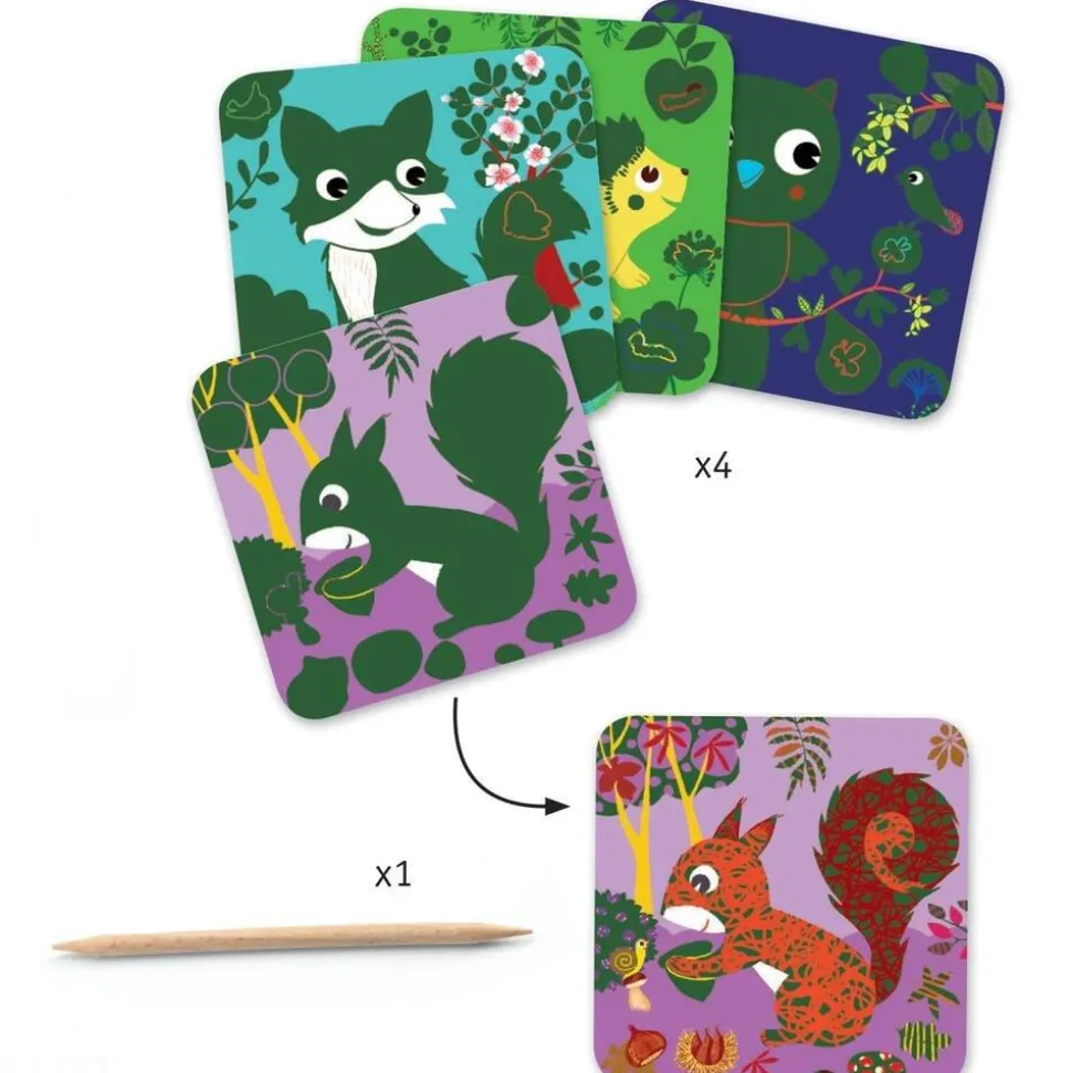 Cartes À Gratter - Petites Bêtes De Djeco