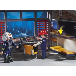 Caserne pompier et hélicoptère Playmobil City Action 9462