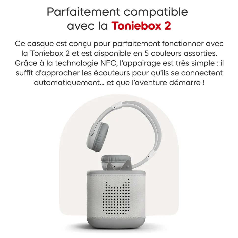 Casque Tonies Bluetooth Gris Lune