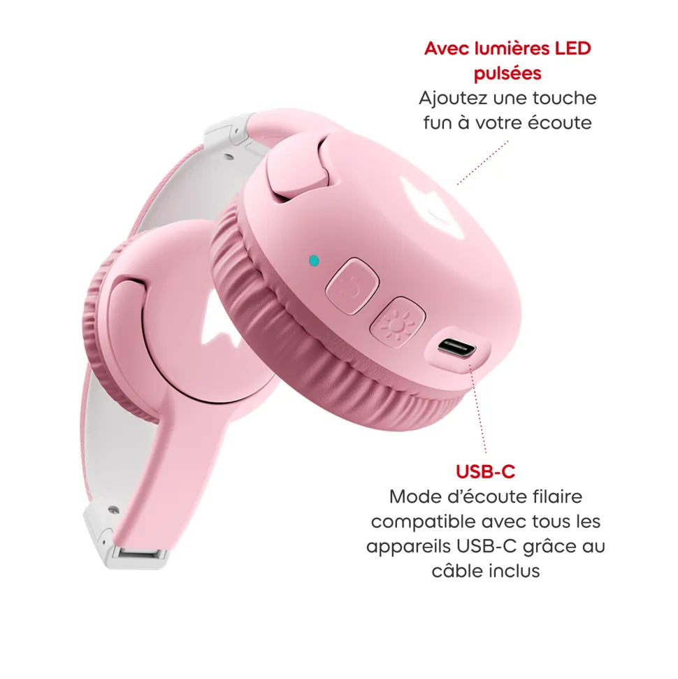 Casque Tonies Bluetooth Rose fleur