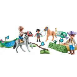 Cavaliers poneys et saut d'obstacles Playmobil Horses of Waterfall 71495