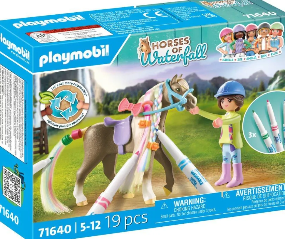 Cavalière avec crinière à colorier - Playmobil Horses of the Waterfall 71640