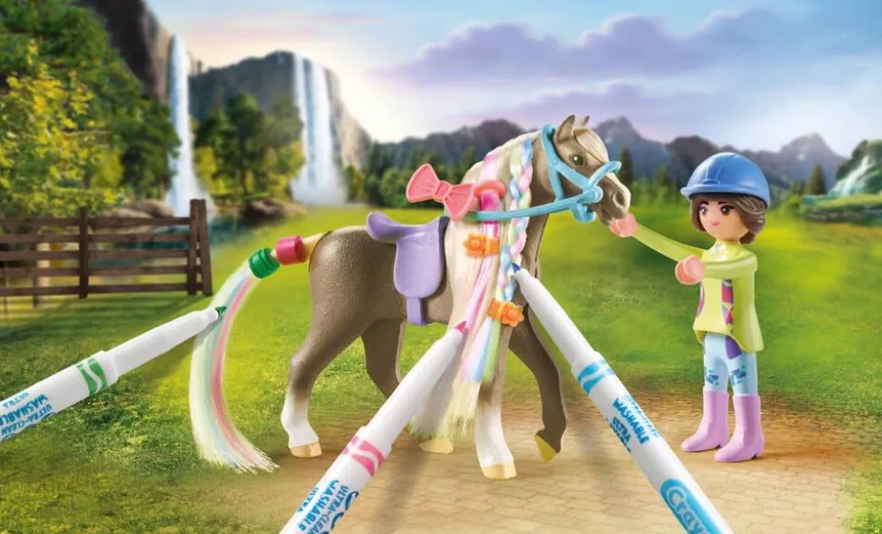 Cavalière avec crinière à colorier - Playmobil Horses of the Waterfall 71640