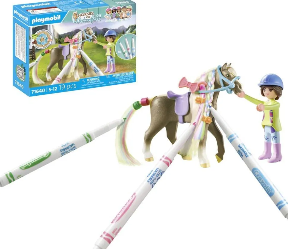 Cavalière avec crinière à colorier - Playmobil Horses of the Waterfall 71640