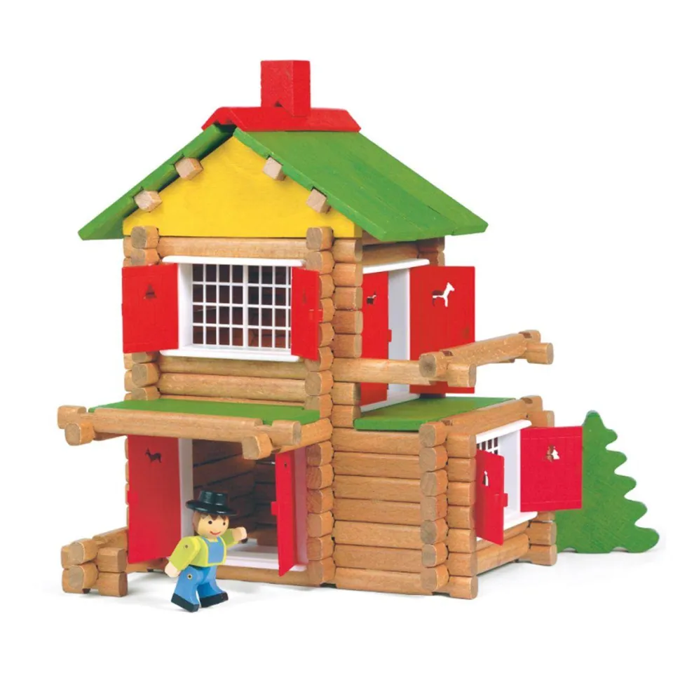 Chalet en bois à construire 135 pièces avec une voiture
