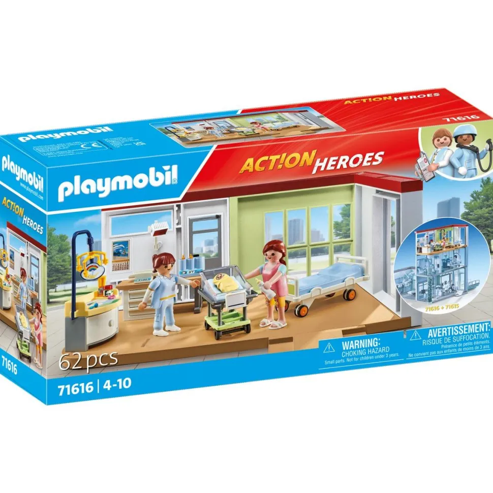 Chambre de maternité Playmobil Action Heroes 71616