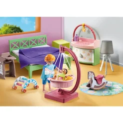 Chambre de parents avec berceau suspendu Playmobil My life 71609
