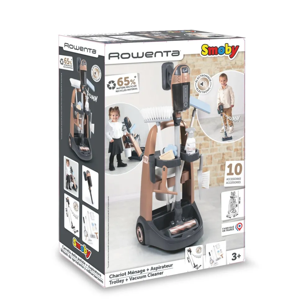 Chariot de ménage aspirateur balai Rowenta