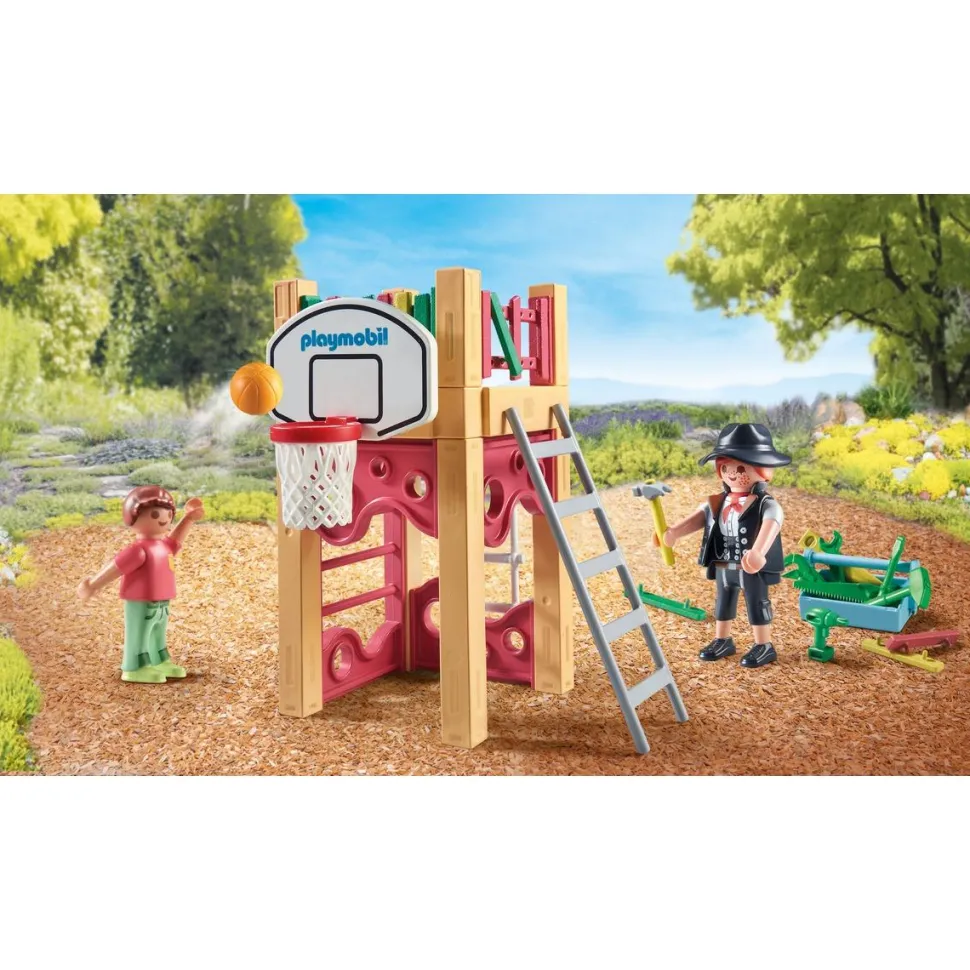 Charpentier avec tourelle de jeu Playmobil My life 71475