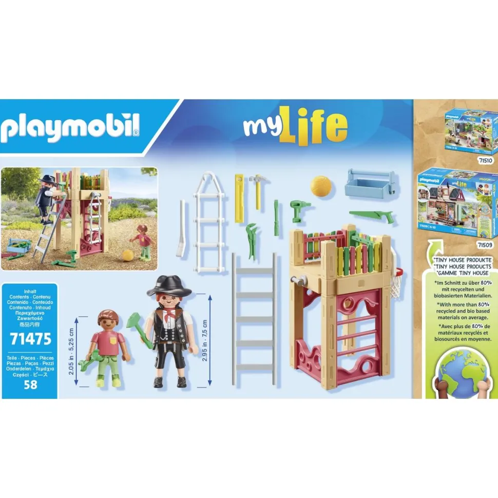 Charpentier avec tourelle de jeu Playmobil My life 71475
