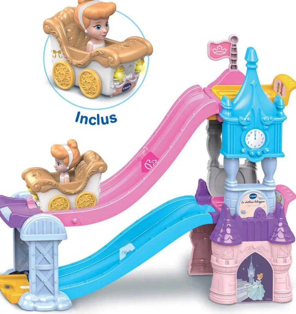 Chateau Toboggan enchanté Tut Tut Bolides Disney Princesse