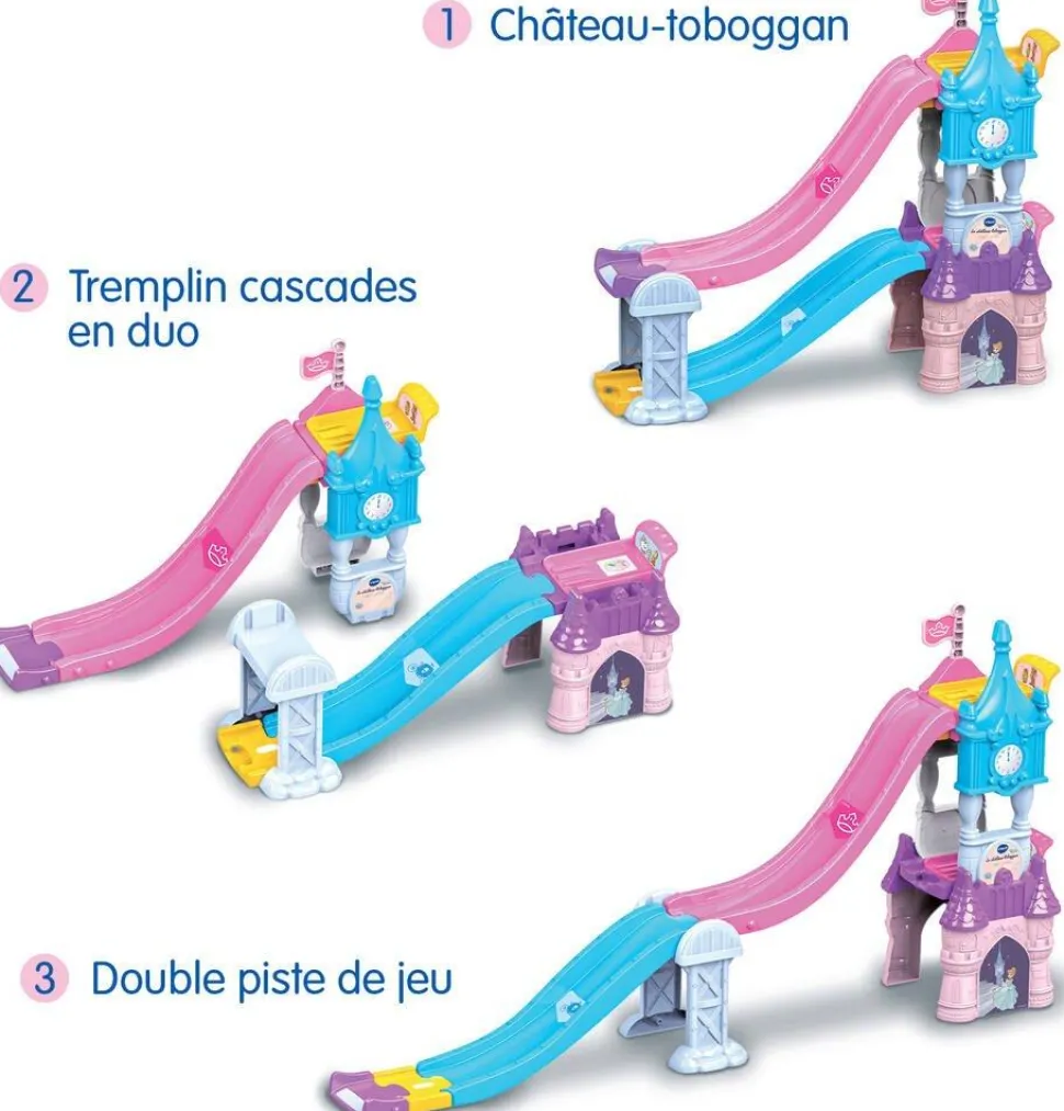 Chateau Toboggan enchanté Tut Tut Bolides Disney Princesse