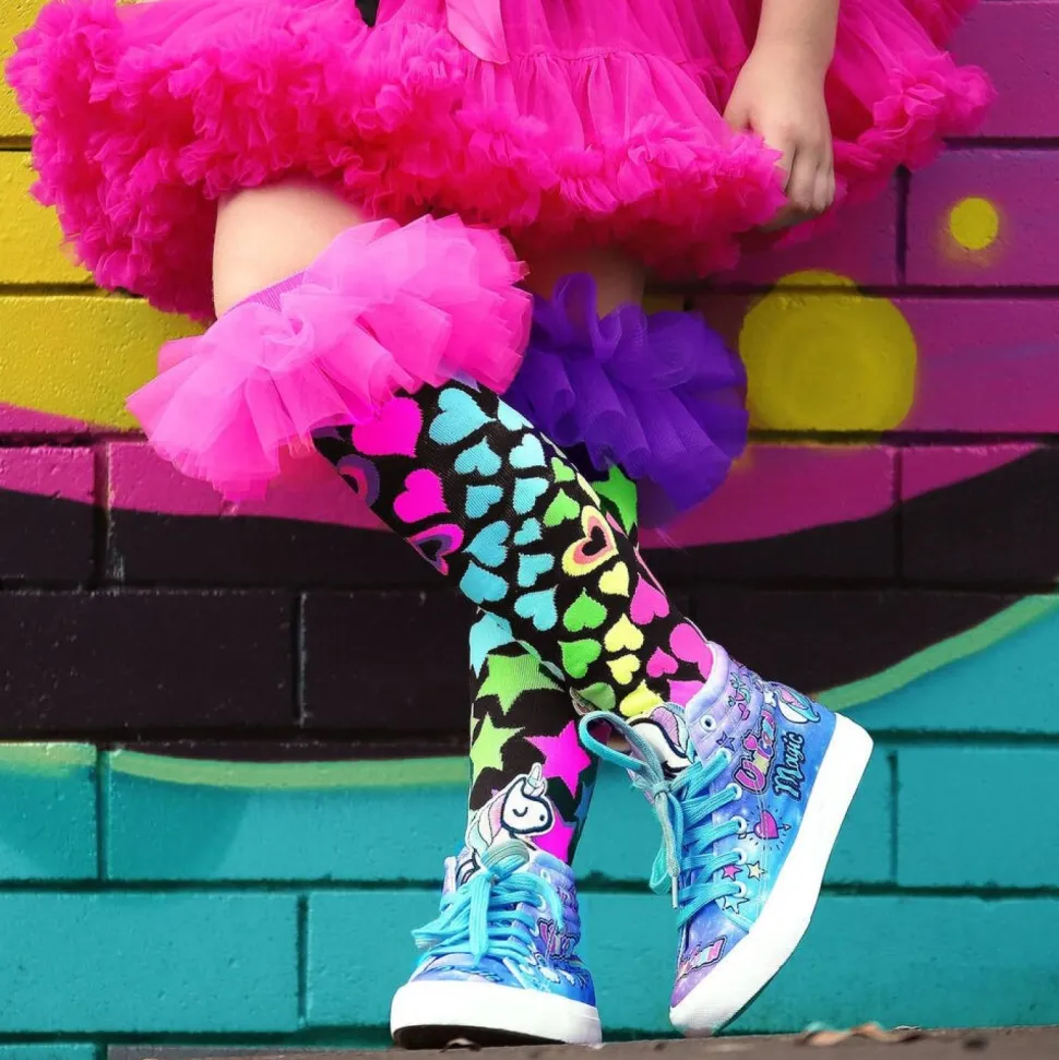 Chaussettes cœurs et étoiles