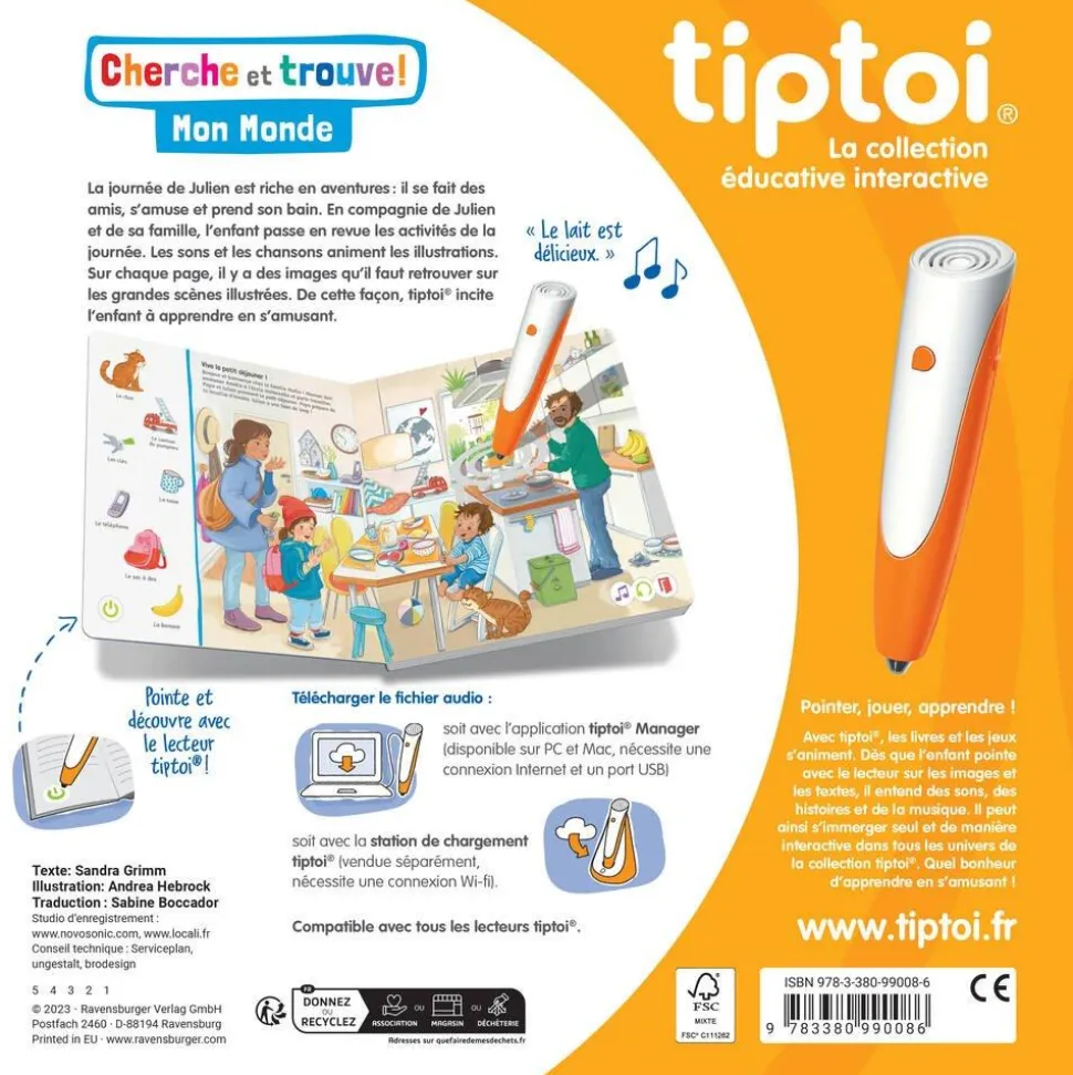 Cherche et trouve Tip Toi - Mon monde