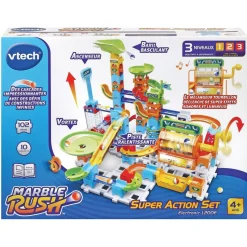 Circuit à billes Super Action Marble Rush - set électronique L200E