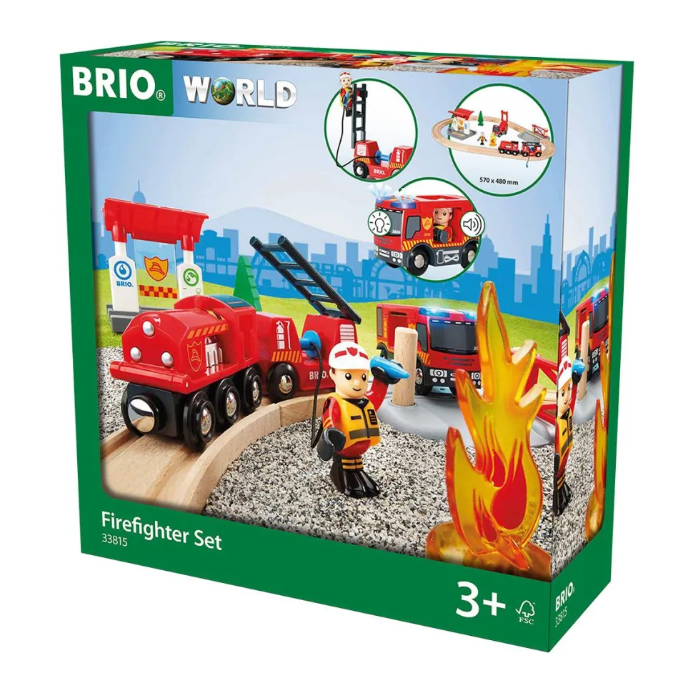 Circuit de train action pompier