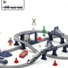 Circuit De Train Avec Lumières Et Sons - 104 Pièces