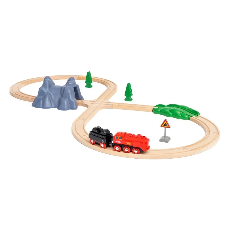Circuit locomotive à piles et à vapeur